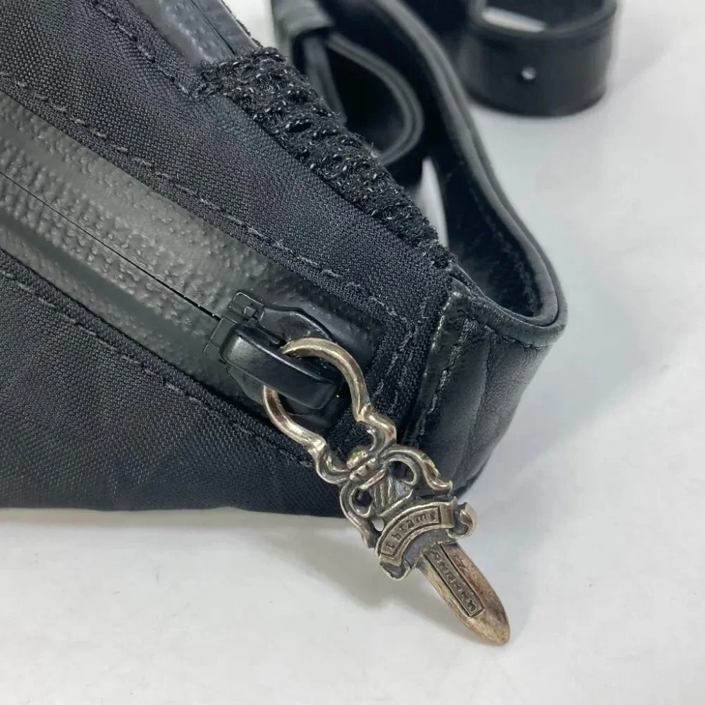 CHROME HEARTS SNAT PACK MINI Gunslinger Waist Pouch Bag body bag Nylon Black